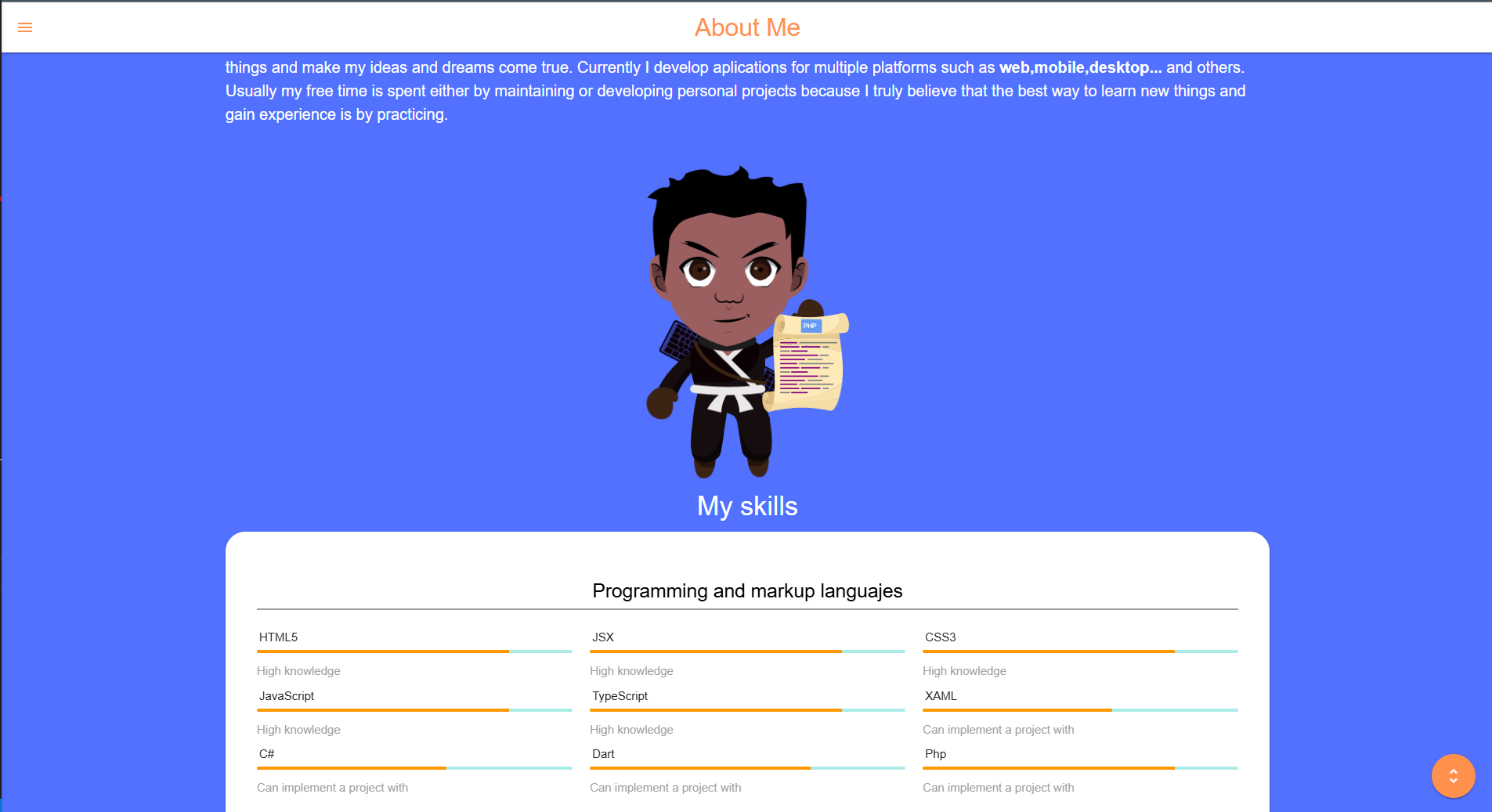 Portfolio Website (V1) preview 3