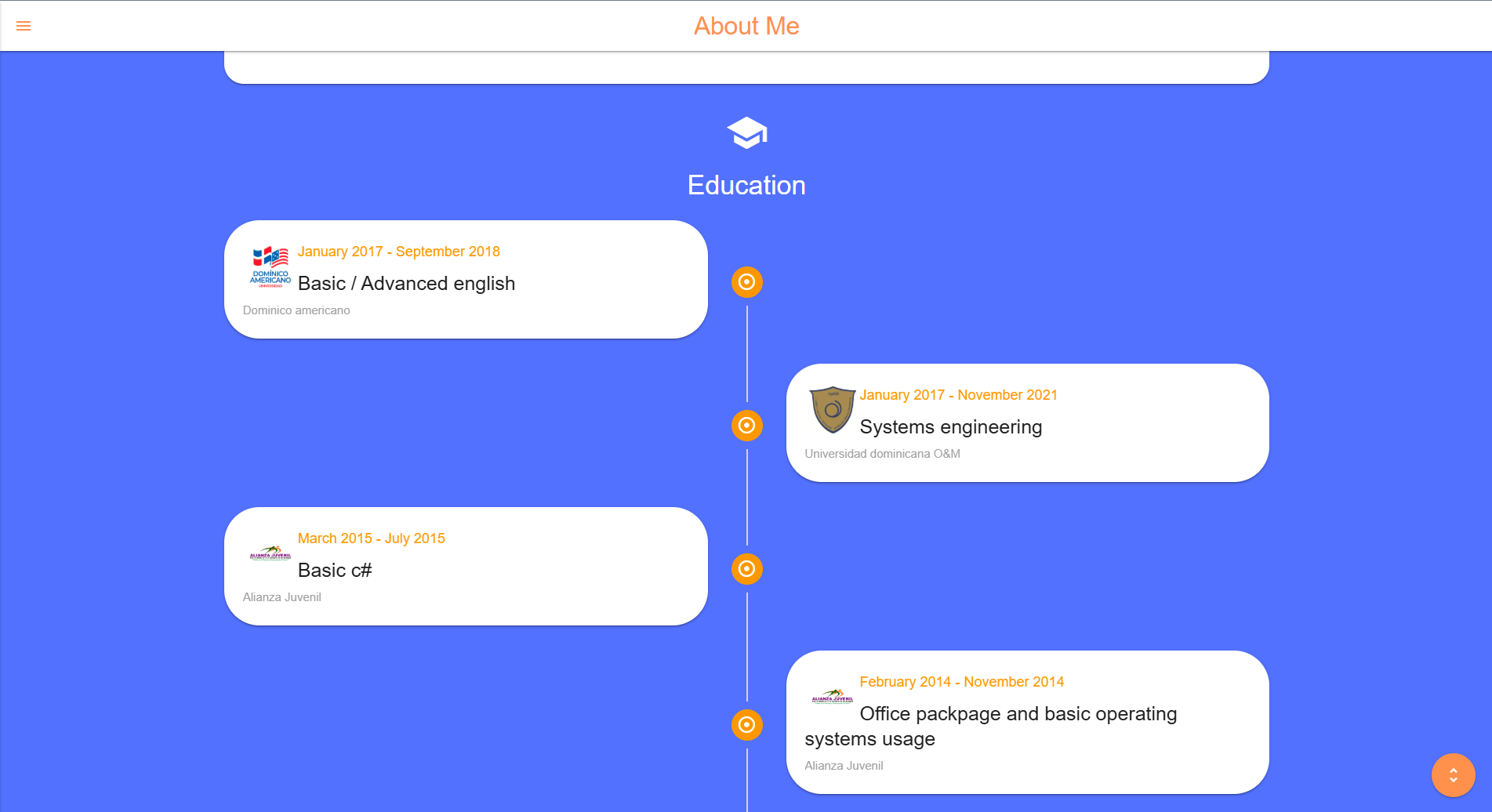 Portfolio Website (V1) screenshot 4