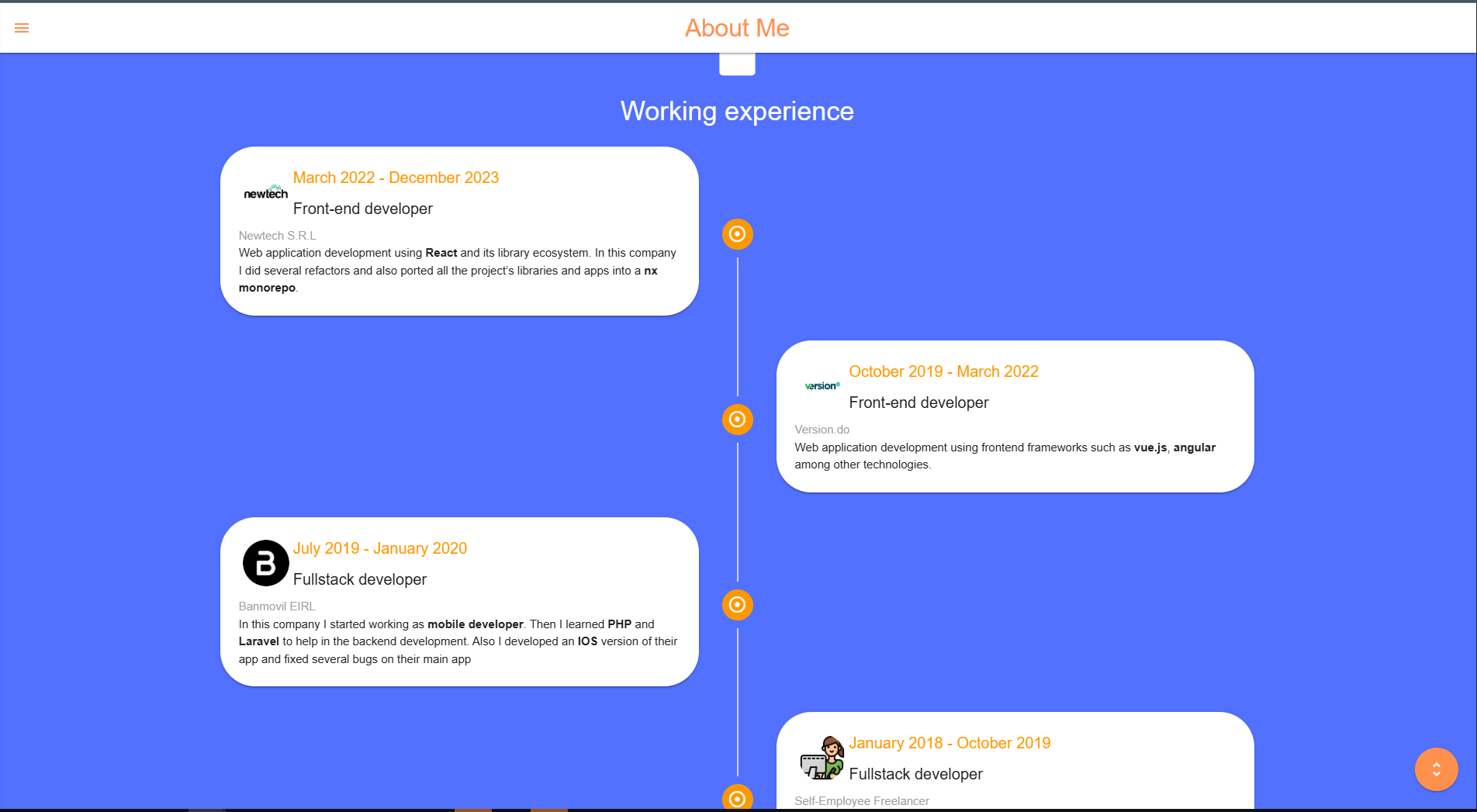Portfolio Website (V1) screenshot 5