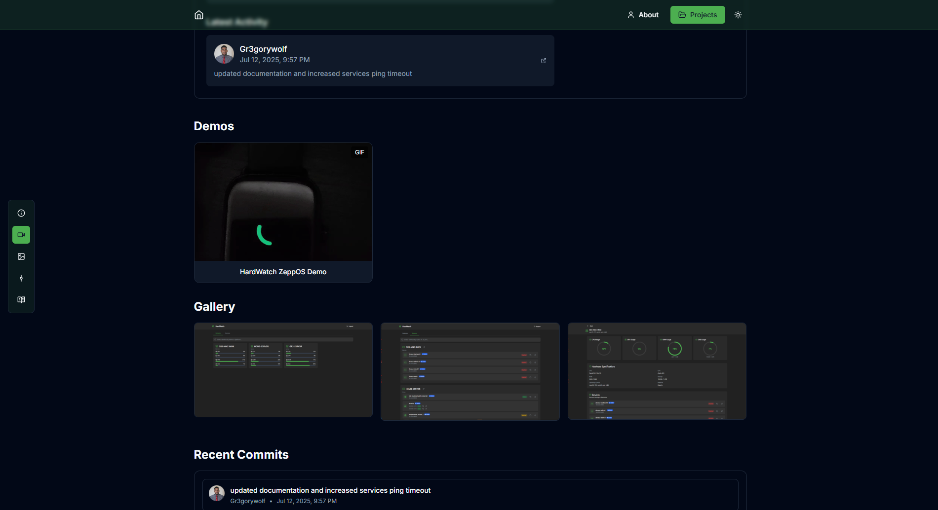 Portfolio website V2 preview 3